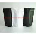 Resealabele Aluminum Foil Lined 500g 1kg Lock Matt Black Flat Bottom Coffee Bag with Valve